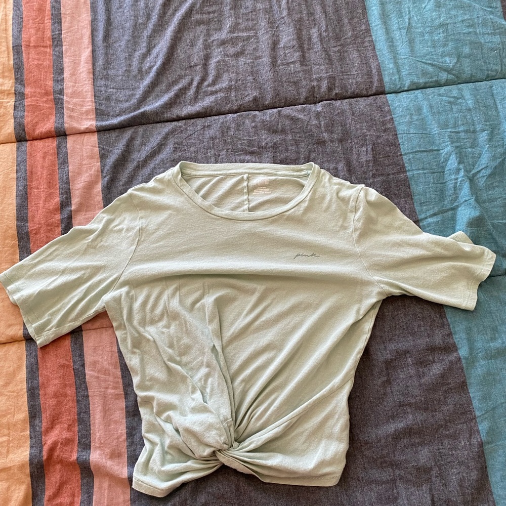 PINK / Victoria’s Secret Knotted Rolled Tee